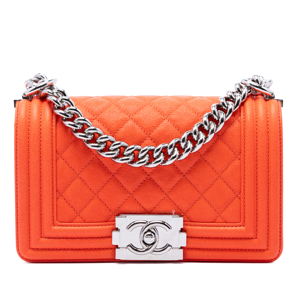 Pre-Loved Chanel Small Quilted Caviar Boy Flap